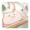 Anti slip quick dry absorbent bath floor mats